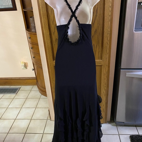 Cache black sheer overlay gown size 10 - Picture 1 of 12